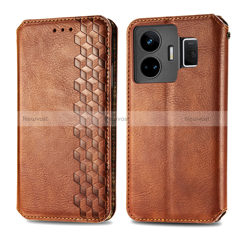 Leather Case Stands Flip Cover Holder S01D for Realme GT Neo5 5G