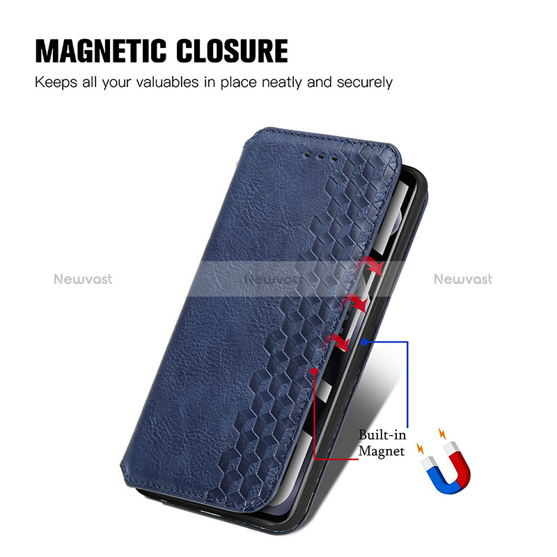 Leather Case Stands Flip Cover Holder S01D for Realme GT2 5G