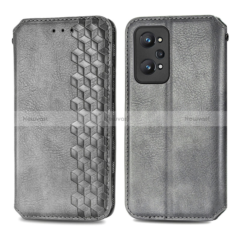 Leather Case Stands Flip Cover Holder S01D for Realme GT2 5G