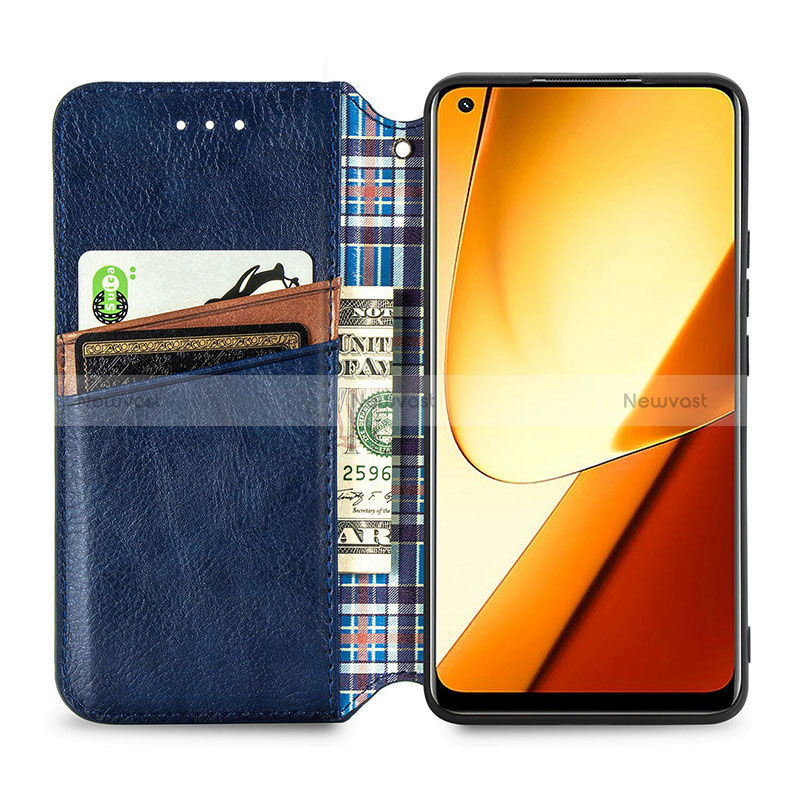 Leather Case Stands Flip Cover Holder S01D for Realme Narzo 60 5G