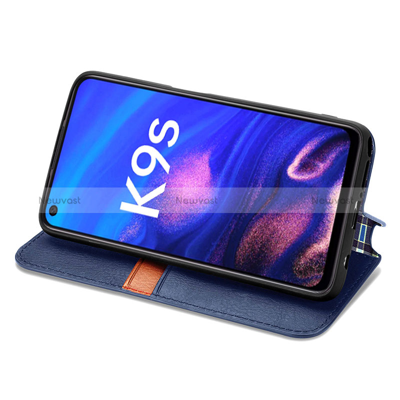 Leather Case Stands Flip Cover Holder S01D for Realme Q3s 5G