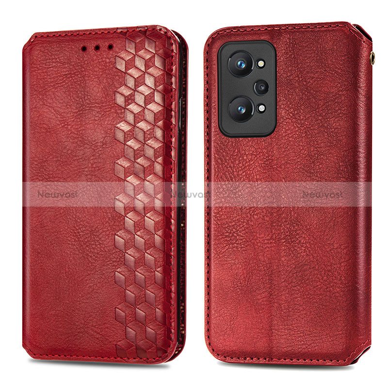 Leather Case Stands Flip Cover Holder S01D for Realme Q5 Pro 5G