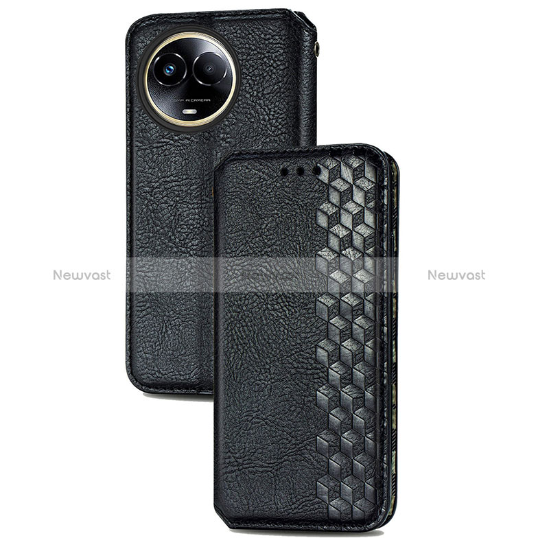 Leather Case Stands Flip Cover Holder S01D for Realme V50 5G