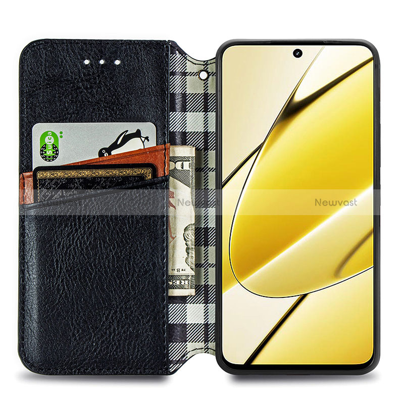 Leather Case Stands Flip Cover Holder S01D for Realme V50s 5G