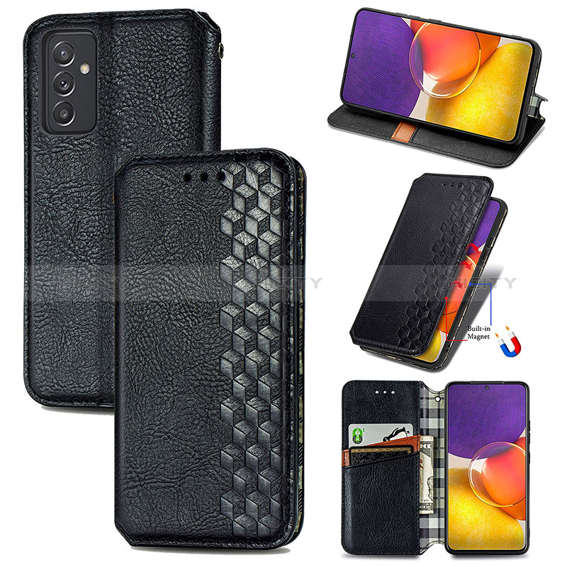 Leather Case Stands Flip Cover Holder S01D for Samsung Galaxy A05s