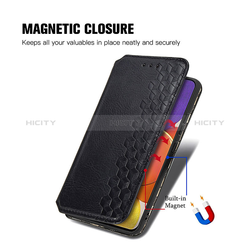 Leather Case Stands Flip Cover Holder S01D for Samsung Galaxy A05s