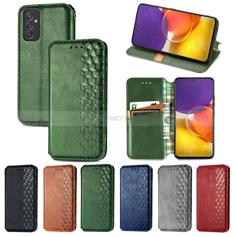 Leather Case Stands Flip Cover Holder S01D for Samsung Galaxy A05s