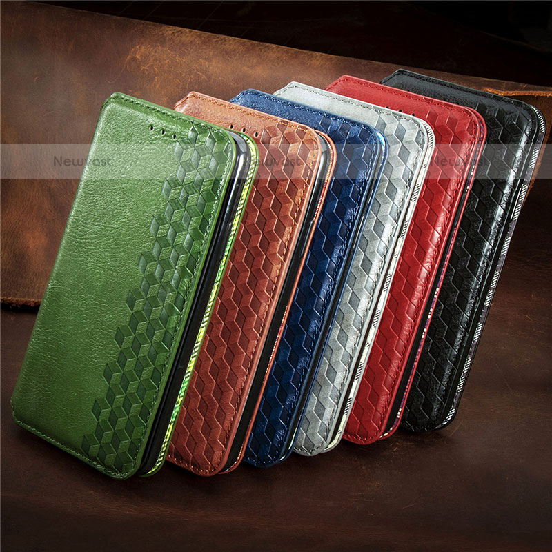 Leather Case Stands Flip Cover Holder S01D for Samsung Galaxy A12