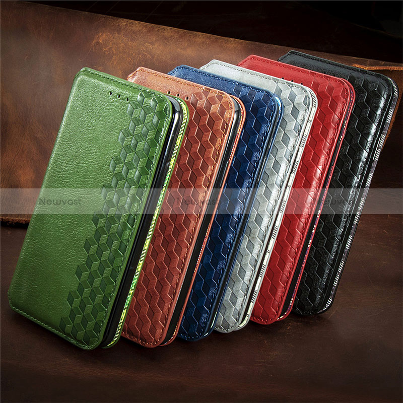 Leather Case Stands Flip Cover Holder S01D for Samsung Galaxy A32 5G
