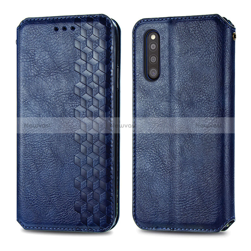 Leather Case Stands Flip Cover Holder S01D for Samsung Galaxy A41 SC-41A