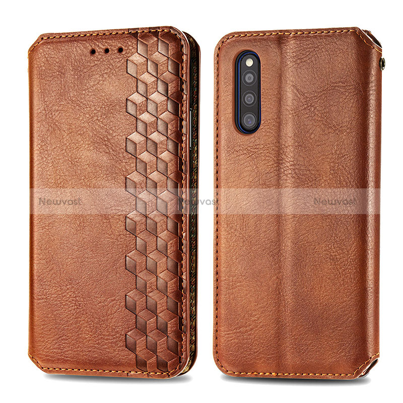 Leather Case Stands Flip Cover Holder S01D for Samsung Galaxy A41 SC-41A