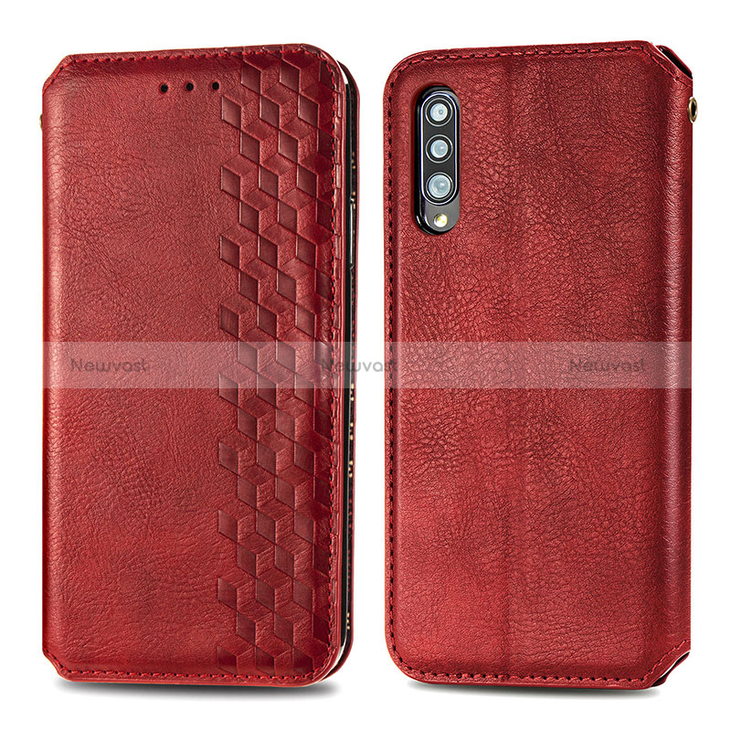 Leather Case Stands Flip Cover Holder S01D for Samsung Galaxy A70