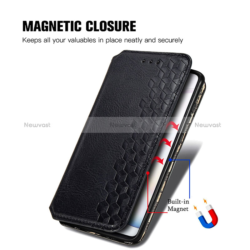 Leather Case Stands Flip Cover Holder S01D for Samsung Galaxy A81