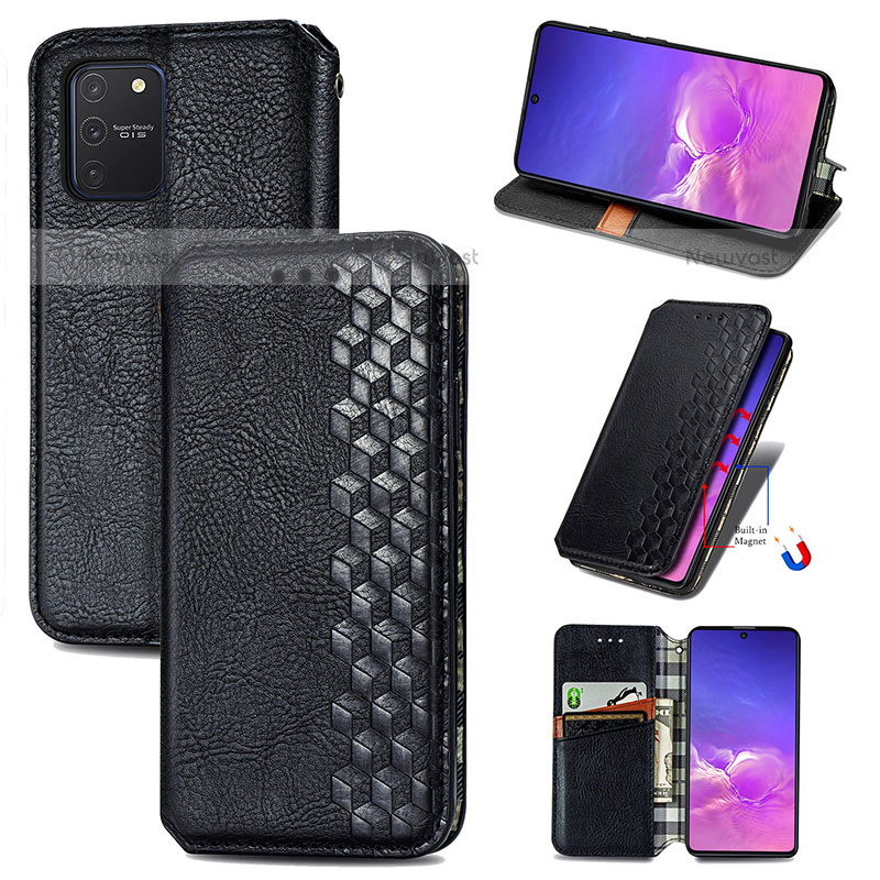 Leather Case Stands Flip Cover Holder S01D for Samsung Galaxy A91