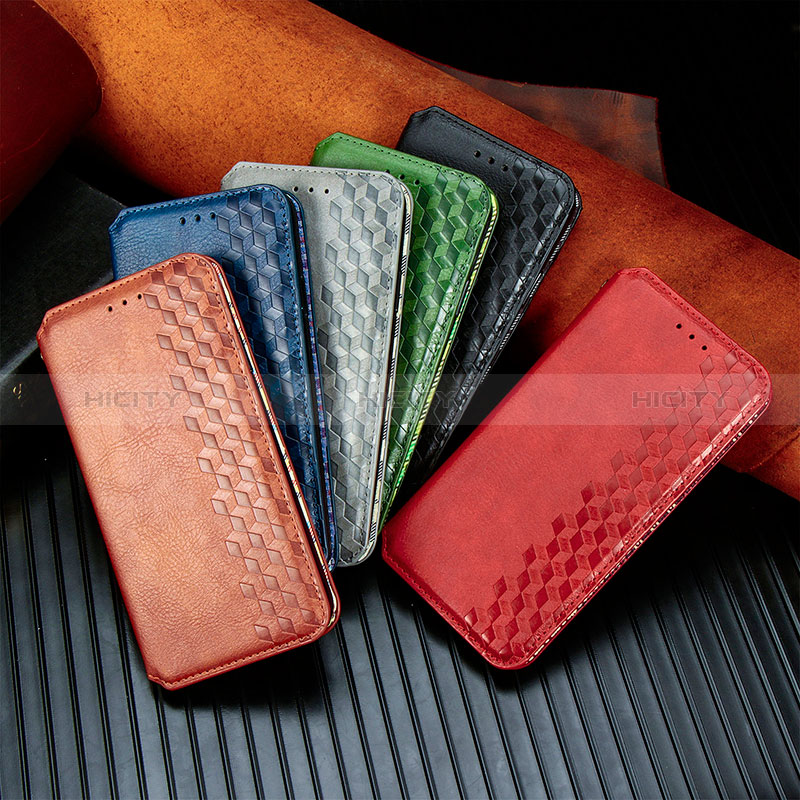 Leather Case Stands Flip Cover Holder S01D for Samsung Galaxy F23 5G