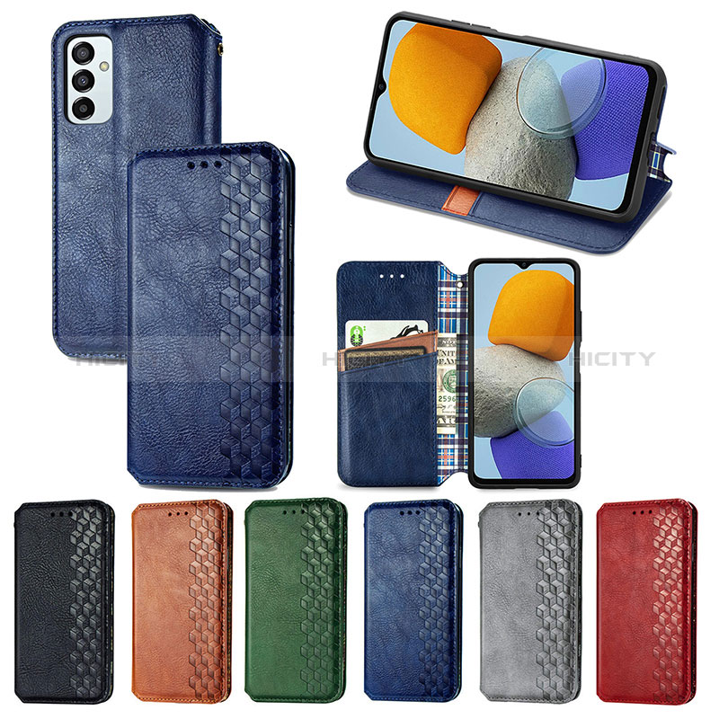 Leather Case Stands Flip Cover Holder S01D for Samsung Galaxy F23 5G