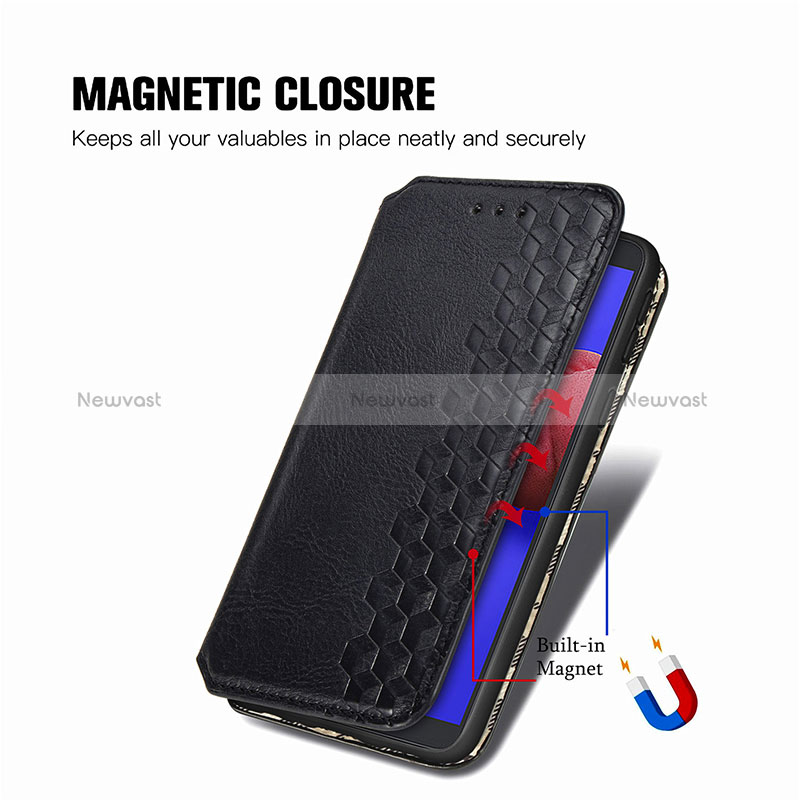 Leather Case Stands Flip Cover Holder S01D for Samsung Galaxy M01 Core