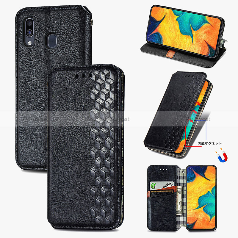 Leather Case Stands Flip Cover Holder S01D for Samsung Galaxy M10S