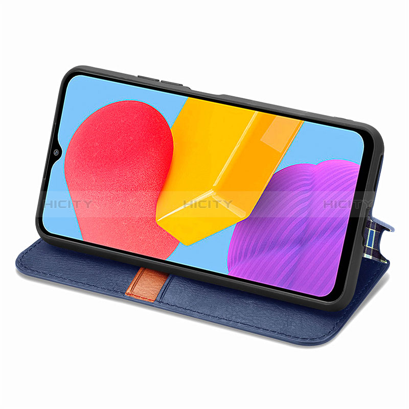 Leather Case Stands Flip Cover Holder S01D for Samsung Galaxy M13 4G