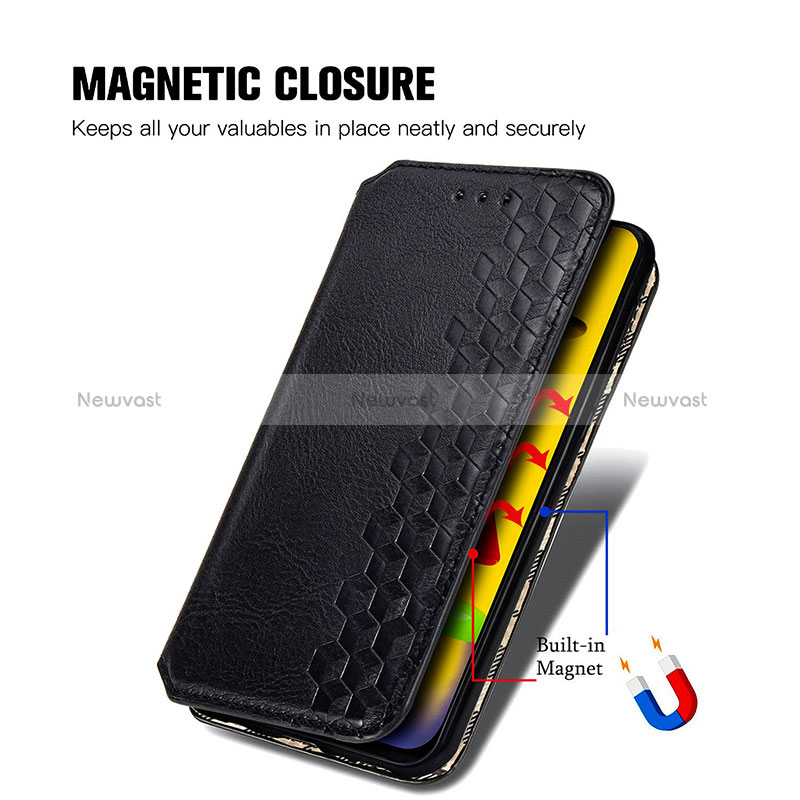 Leather Case Stands Flip Cover Holder S01D for Samsung Galaxy M21s