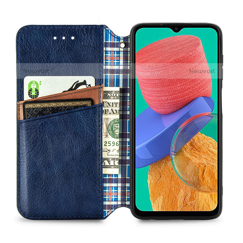 Leather Case Stands Flip Cover Holder S01D for Samsung Galaxy M33 5G