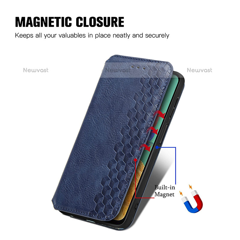 Leather Case Stands Flip Cover Holder S01D for Samsung Galaxy M33 5G