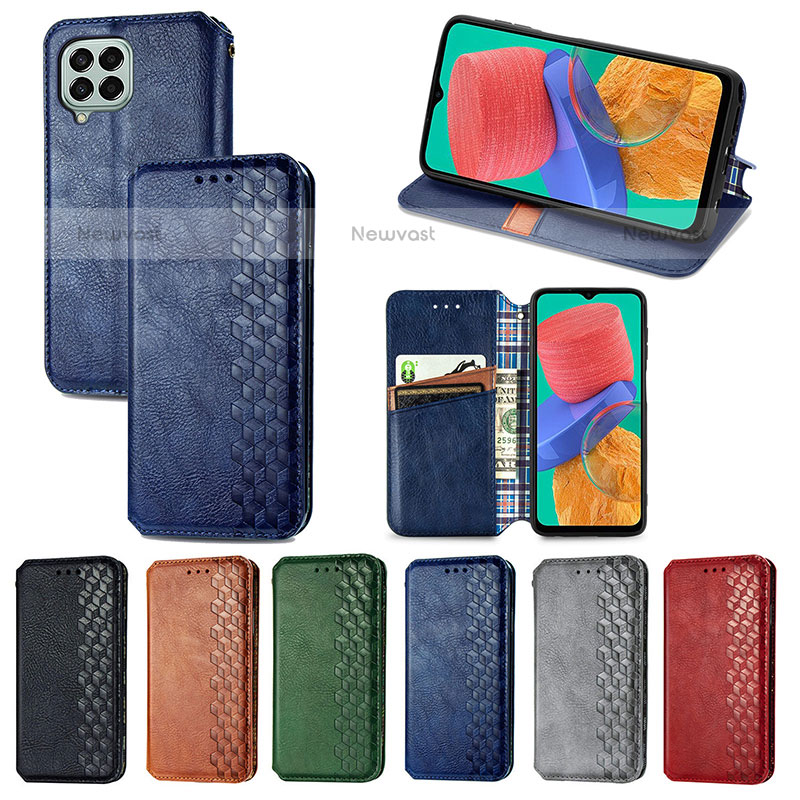 Leather Case Stands Flip Cover Holder S01D for Samsung Galaxy M33 5G