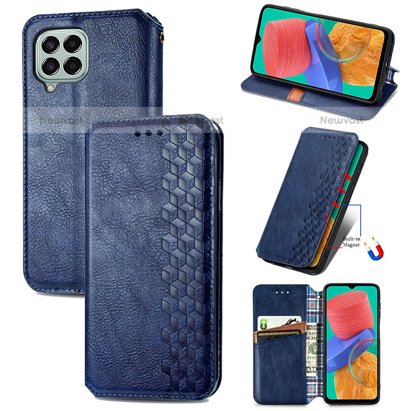 Leather Case Stands Flip Cover Holder S01D for Samsung Galaxy M33 5G