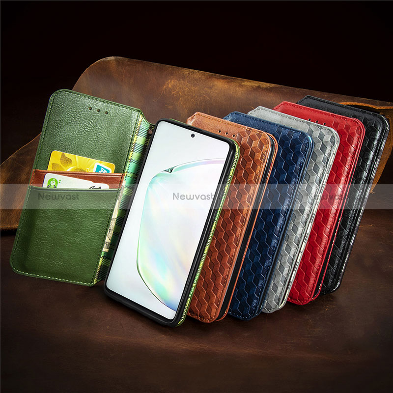 Leather Case Stands Flip Cover Holder S01D for Samsung Galaxy M60s