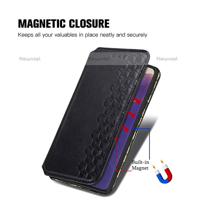 Leather Case Stands Flip Cover Holder S01D for Samsung Galaxy Note 20 5G