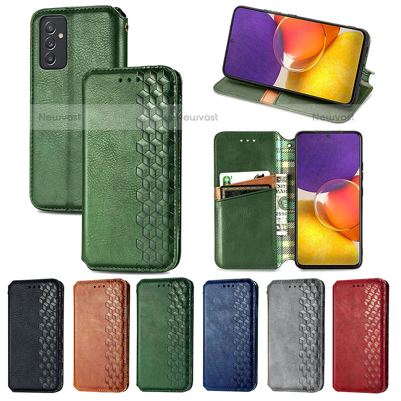 Leather Case Stands Flip Cover Holder S01D for Samsung Galaxy Quantum2 5G