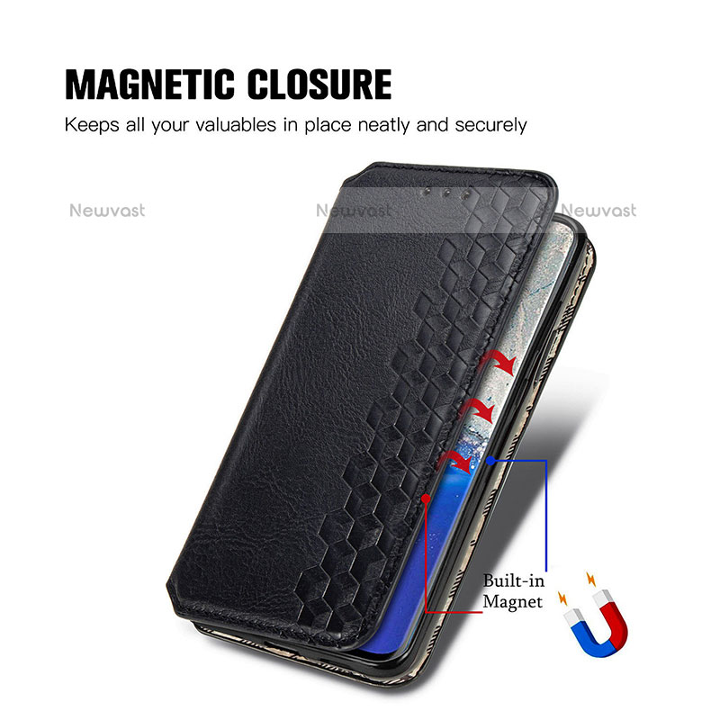 Leather Case Stands Flip Cover Holder S01D for Samsung Galaxy S20 Plus