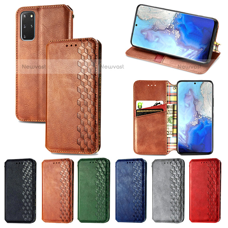 Leather Case Stands Flip Cover Holder S01D for Samsung Galaxy S20 Plus 5G