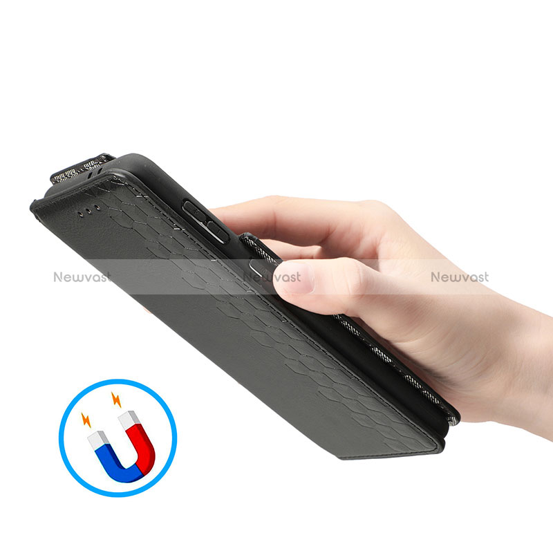 Leather Case Stands Flip Cover Holder S01D for Samsung Galaxy S24 Plus 5G