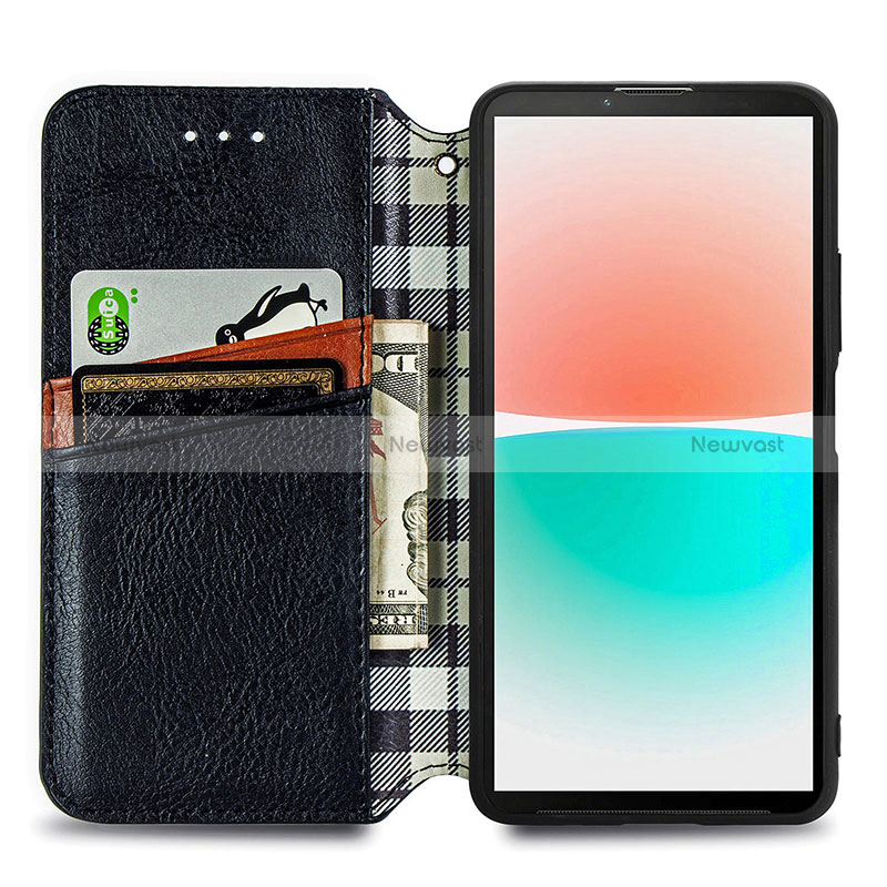 Leather Case Stands Flip Cover Holder S01D for Sharp Aquos R8