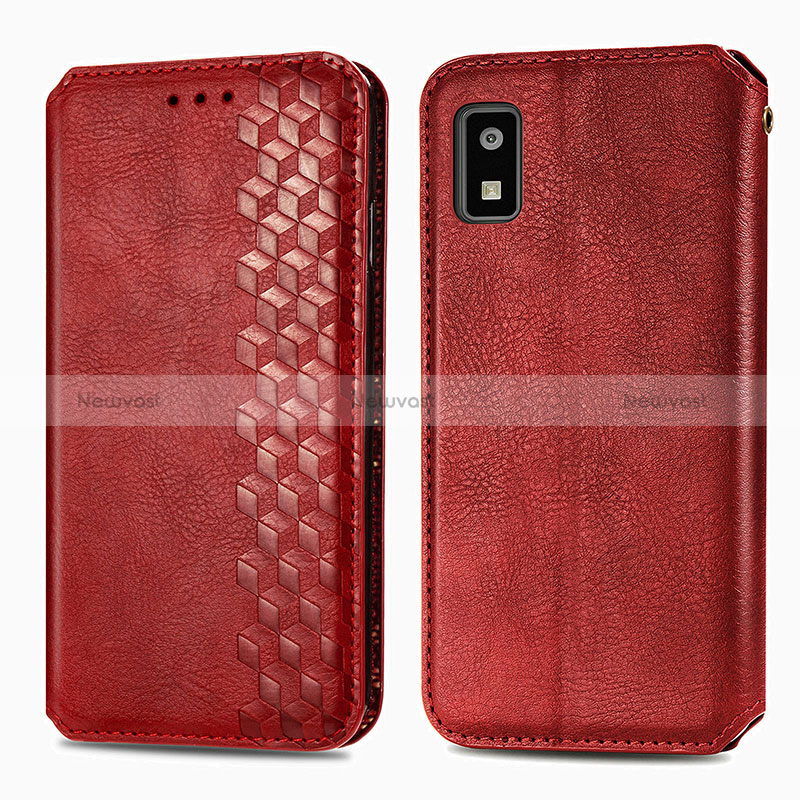 Leather Case Stands Flip Cover Holder S01D for Sharp Aquos wish3