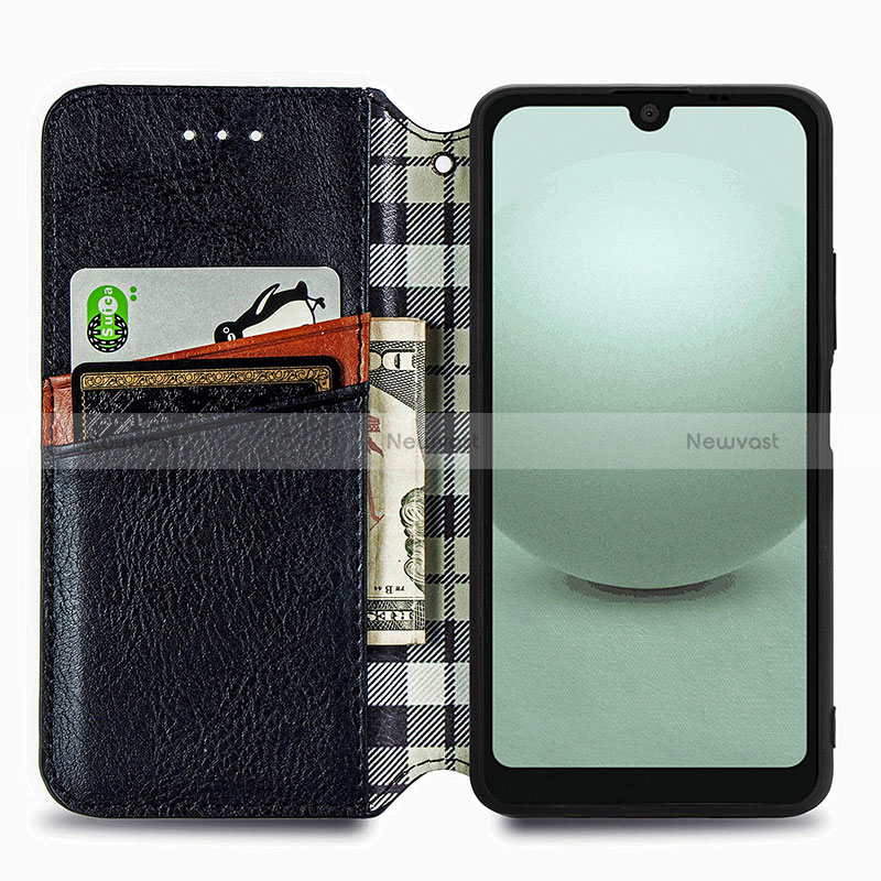 Leather Case Stands Flip Cover Holder S01D for Sharp Aquos wish3