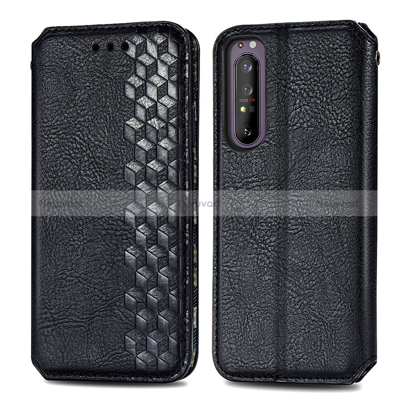 Leather Case Stands Flip Cover Holder S01D for Sony Xperia 1 II