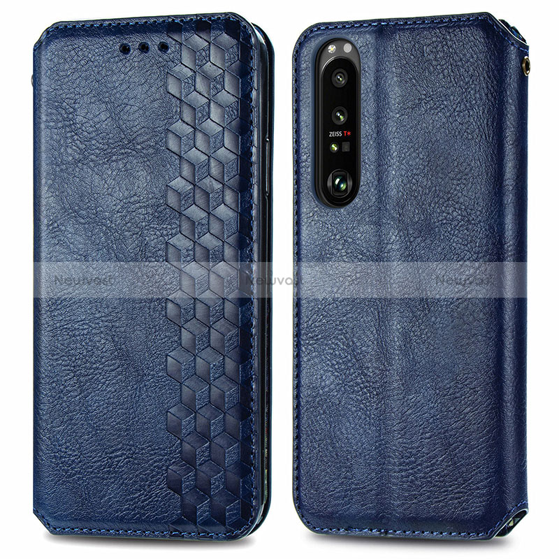 Leather Case Stands Flip Cover Holder S01D for Sony Xperia 1 III
