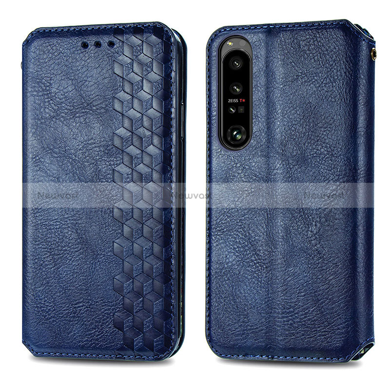 Leather Case Stands Flip Cover Holder S01D for Sony Xperia 1 IV
