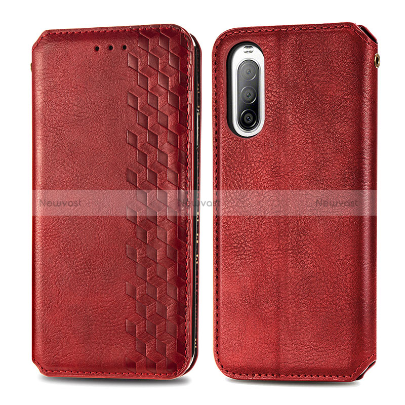 Leather Case Stands Flip Cover Holder S01D for Sony Xperia 10 II