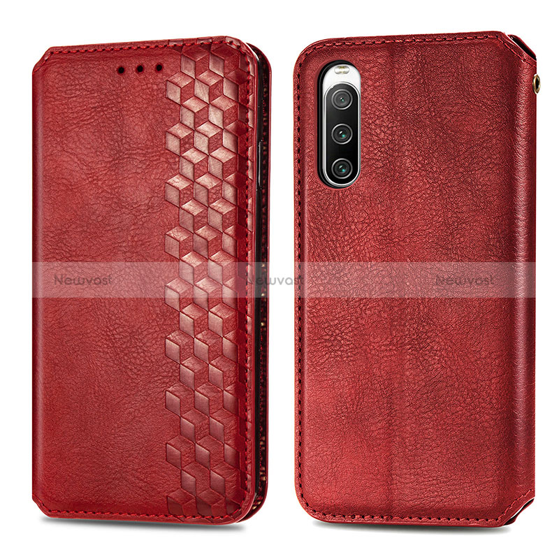 Leather Case Stands Flip Cover Holder S01D for Sony Xperia 10 IV SO-52C