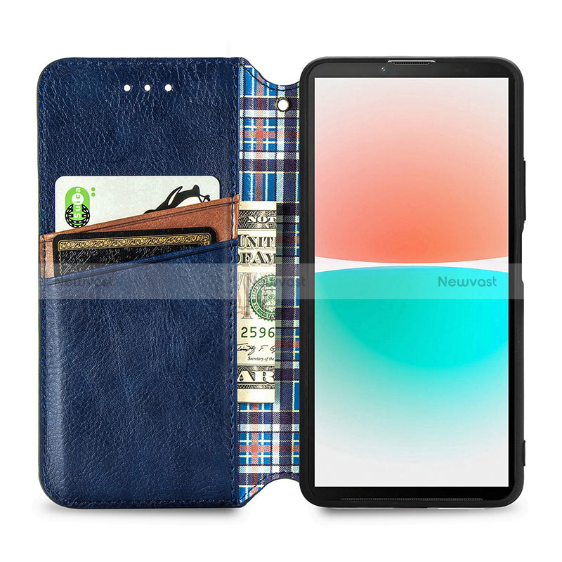 Leather Case Stands Flip Cover Holder S01D for Sony Xperia 10 IV SOG07