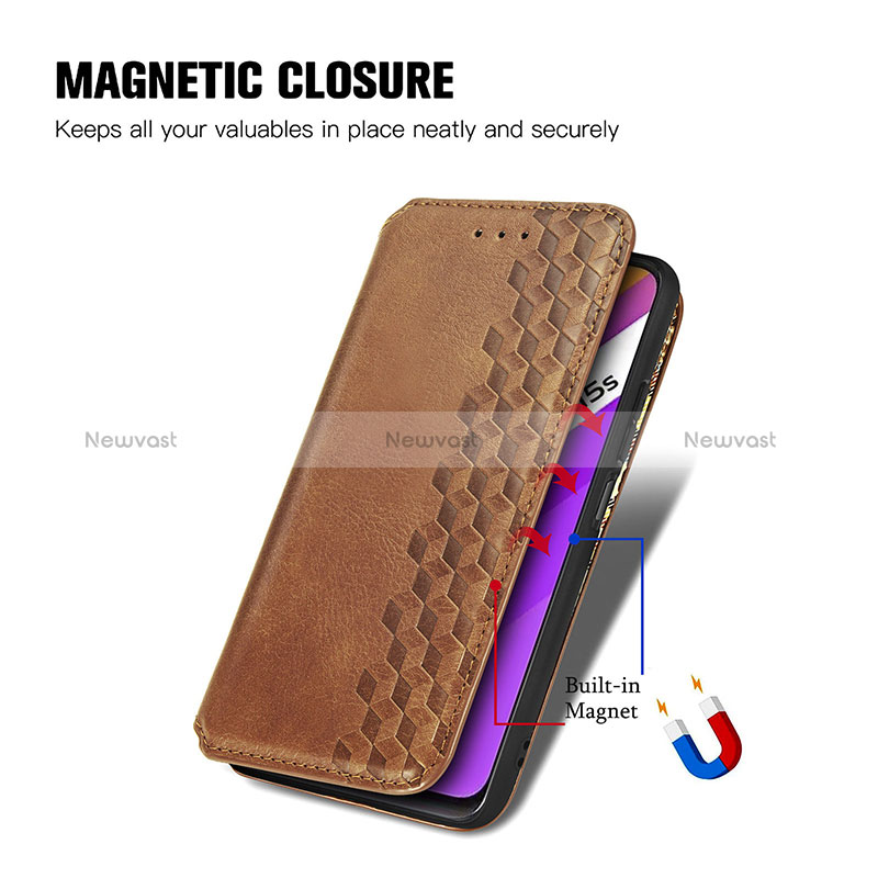 Leather Case Stands Flip Cover Holder S01D for Vivo iQOO U5x