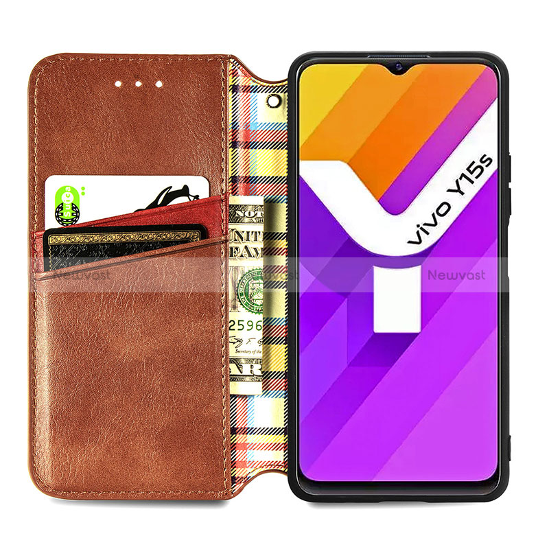 Leather Case Stands Flip Cover Holder S01D for Vivo iQOO U5x