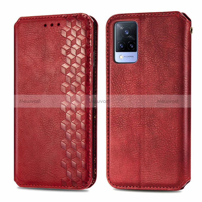 Leather Case Stands Flip Cover Holder S01D for Vivo V21 5G