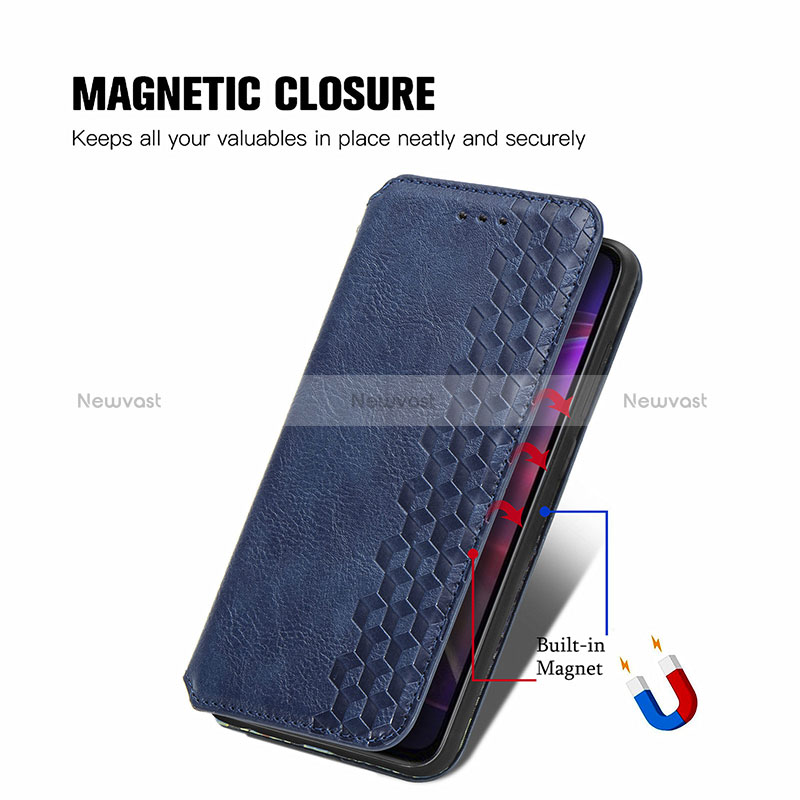 Leather Case Stands Flip Cover Holder S01D for Vivo V21s 5G