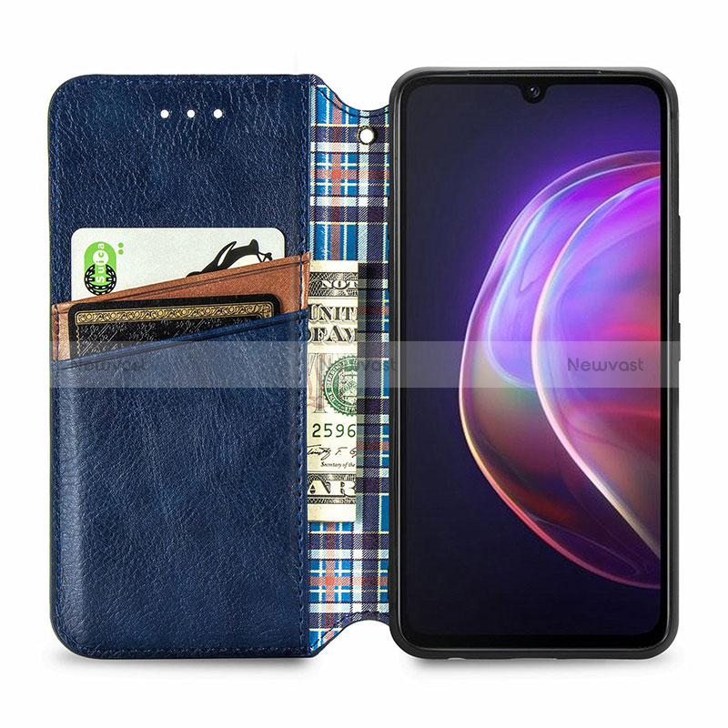 Leather Case Stands Flip Cover Holder S01D for Vivo V21s 5G