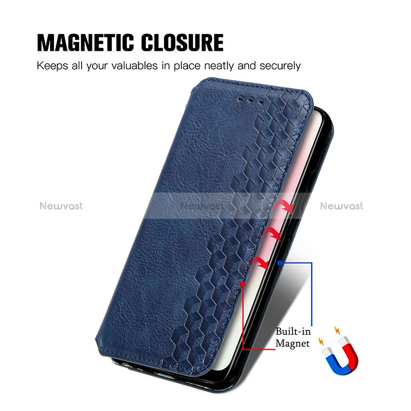 Leather Case Stands Flip Cover Holder S01D for Vivo Y11