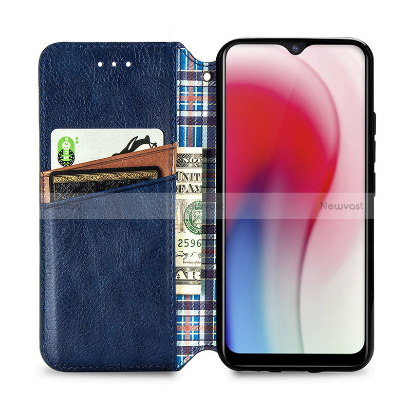 Leather Case Stands Flip Cover Holder S01D for Vivo Y11